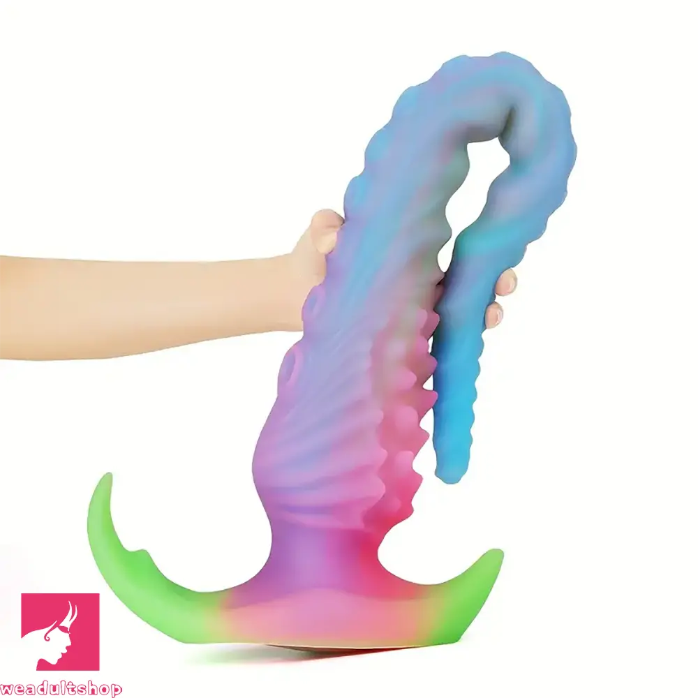 13.58in 17.51in 22.55in Long Big Octopus Spiral Silicone Slim Dildo