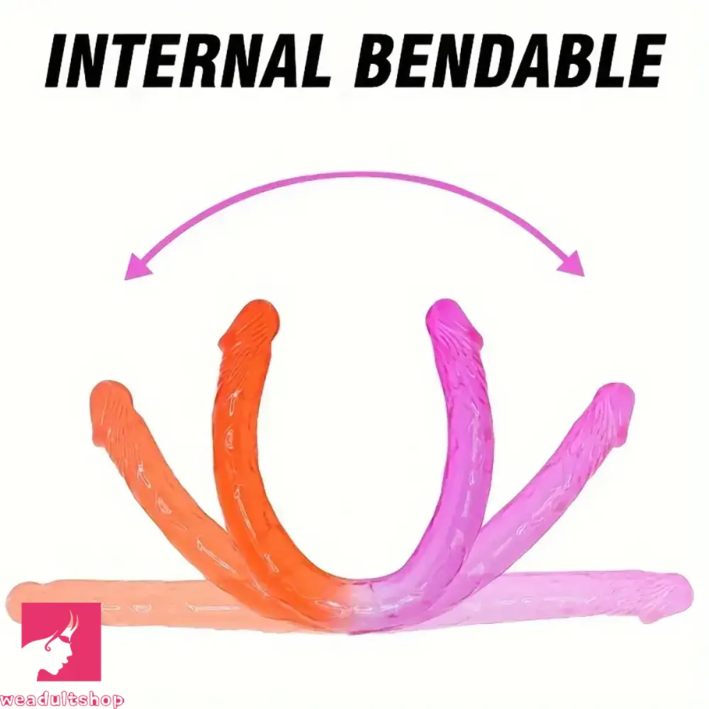 12.59in 16.92in Two-color Double Penetration Big Long Dildo For Erotic