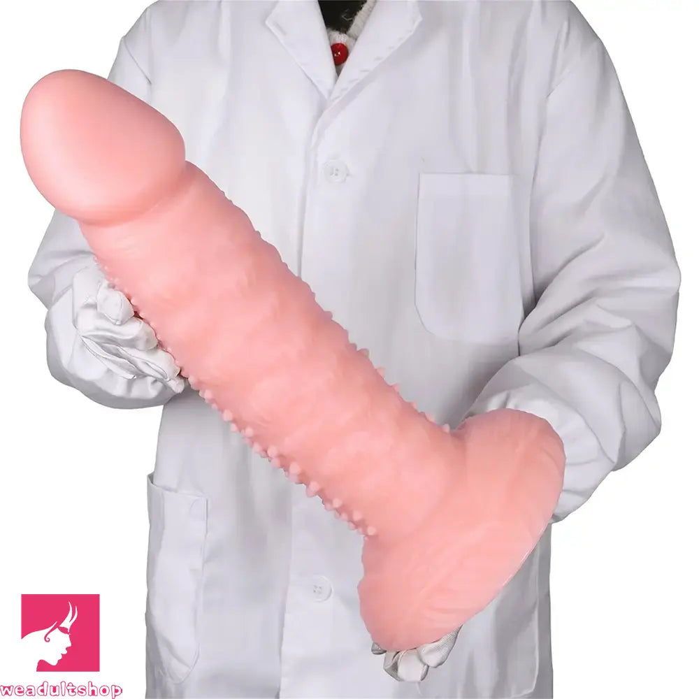 7.08in 8.66in 10.23in 11.81in 13.38in PVC Monster Large Barbed Particles Dildo