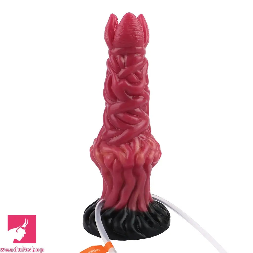 8.03in Ejaculating Inflatable Big Silicone Soft Fantasy Odd Creature Dildo