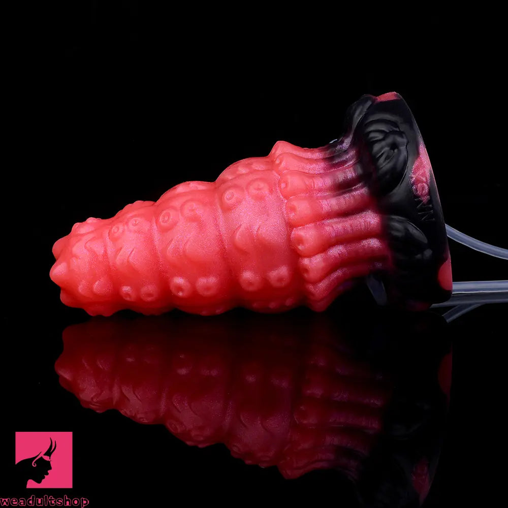 5.83in Fantasy Odd Silicone Soft Inflatable Spraying Water Dildo Butt Plug