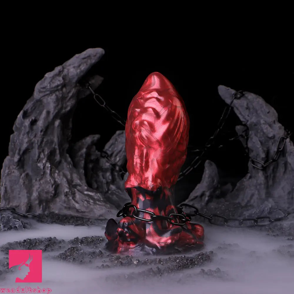 5.83in Monster Fantasy Silicone Soft Dildo Male Masturbator Anal Plug
