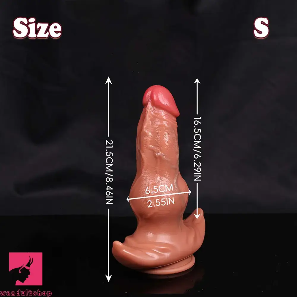 8.46in 9.64in 10.82in Liquid Silicone Big Dildo With Anchor Base Love Toy