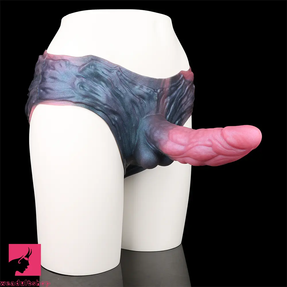 8.66in Fantasy Monster Creature Hollow Dildo Harness Pants Strap on Dildo