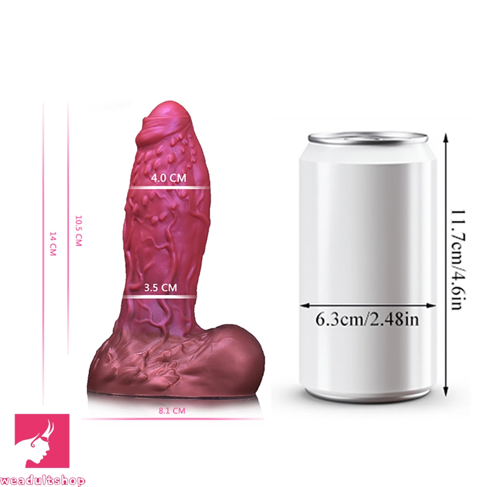 5.51in Silicone Uncut Luminous Monster Soft Dildo For Women Men Prostate