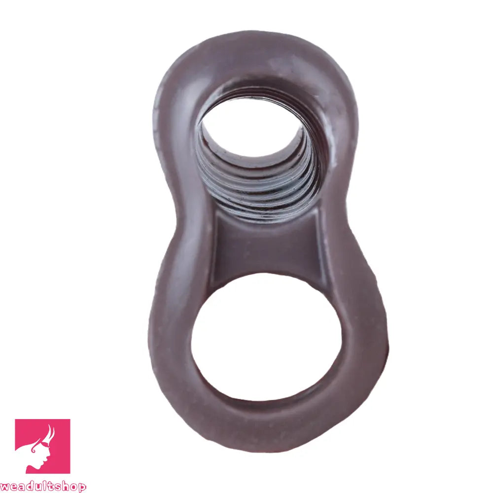 4.29in 4.96in 5.94in Soft Elastic Real Wearable Platinum Silicone Dildo Sleeve