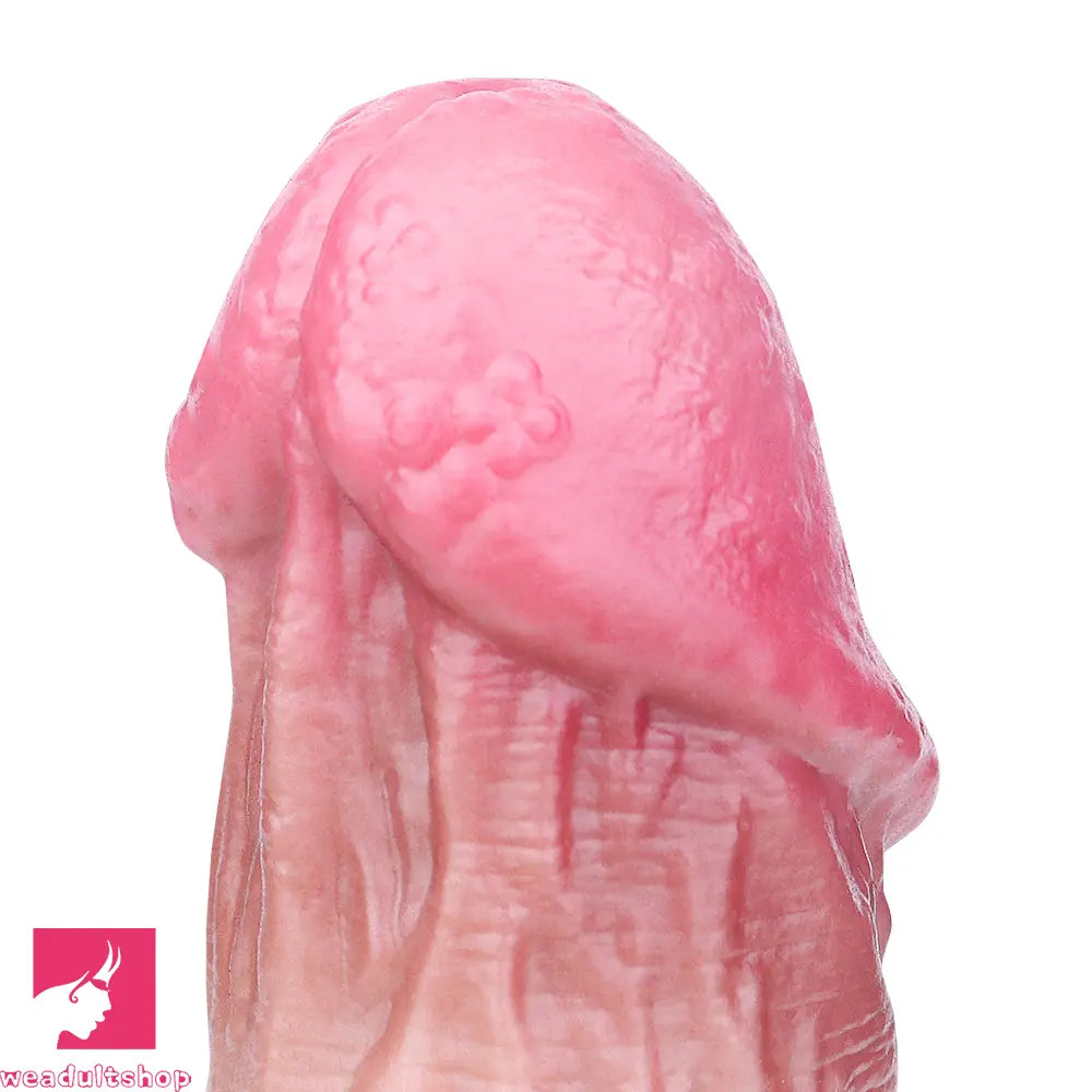 8.07in Realistic Strap on Extender Cock Sleeve Dildo Stretchable Cock Ring