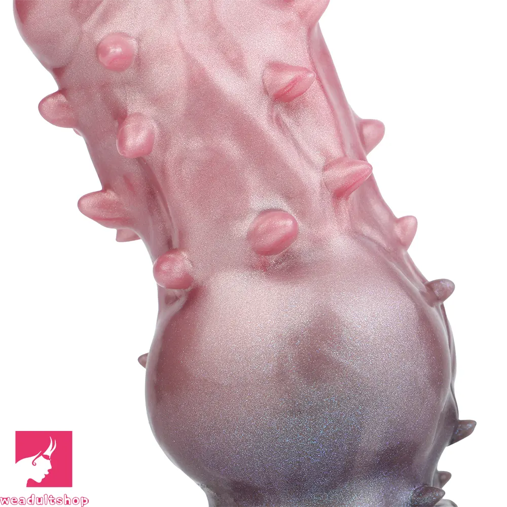 7.48in Spiked Fantasy Penis Sleeve With Cock Ring Dildo For Intimation