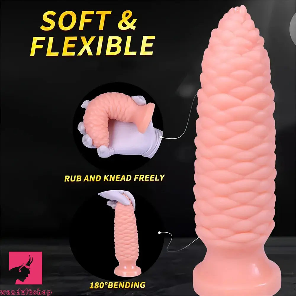 6.1in 7.67in 9.05in 10.43in 11.8in Big Anal Plug Scaly Thick Dildo Sex Toy