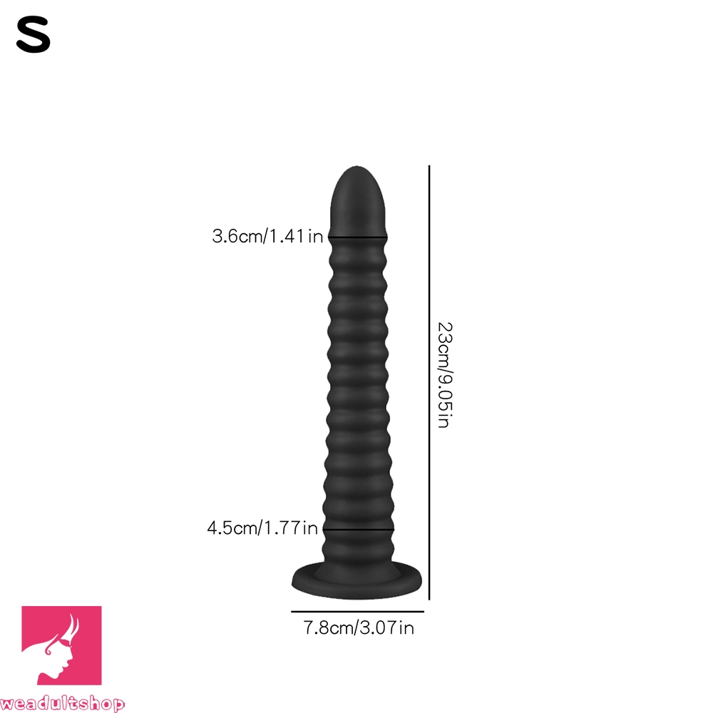 6.69in 9.05in 11in 13.1in Big Silicone Luminous Butt Plug Dildo For Prostate