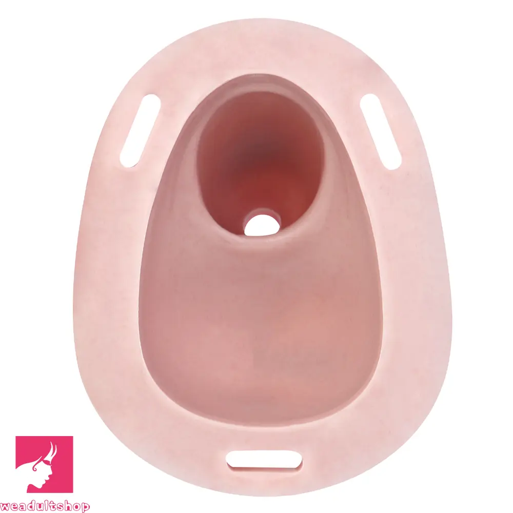 3.38in Real Hollow Chastity Cage Dildo Male Cock Female Masturbator