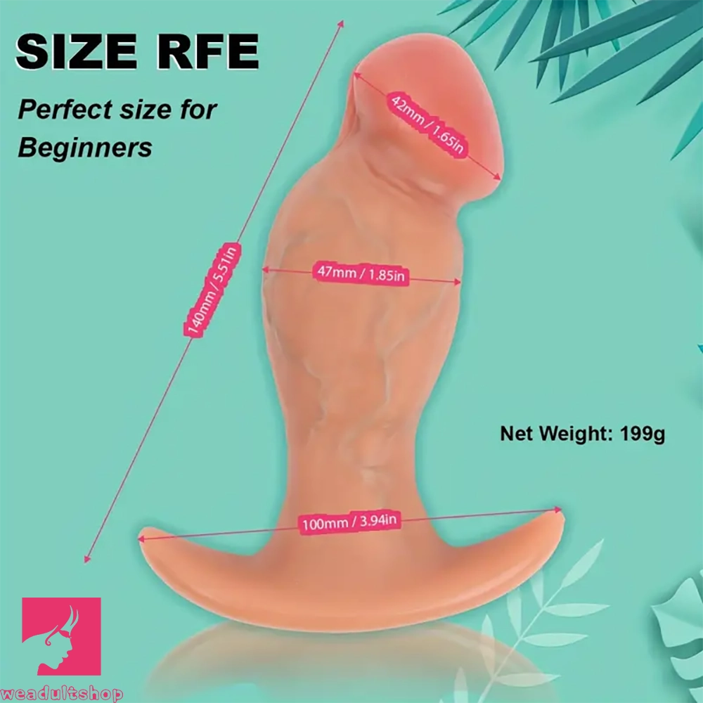 5.51in Realistic Silicone Small Dildo Solid Cock With Vivid Head Detail