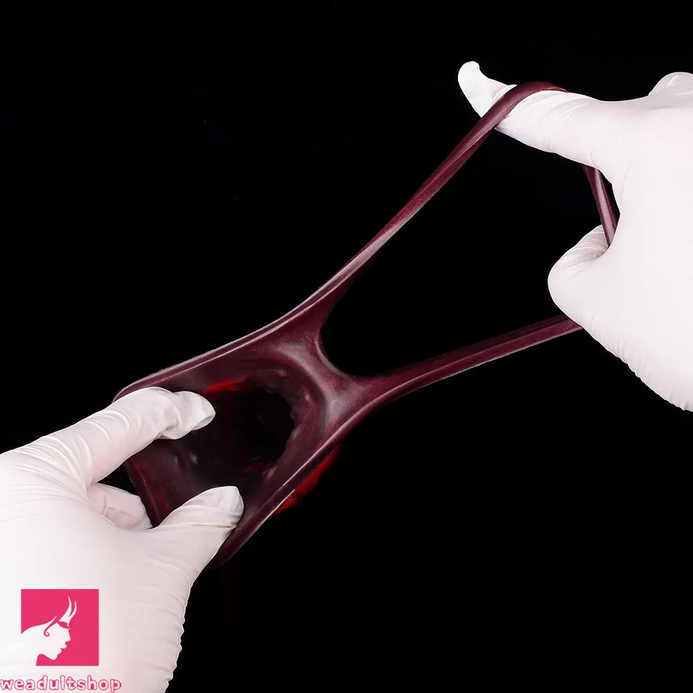 5.91in 7.17in Silicone Cock Sleeve Soft Vibrating Hollow Fantasy Penis Dildo