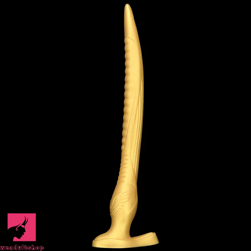 12.2in 16.14in 20.07in Gold Silicone Super Long Anal Dilator Dildo Huge Toy