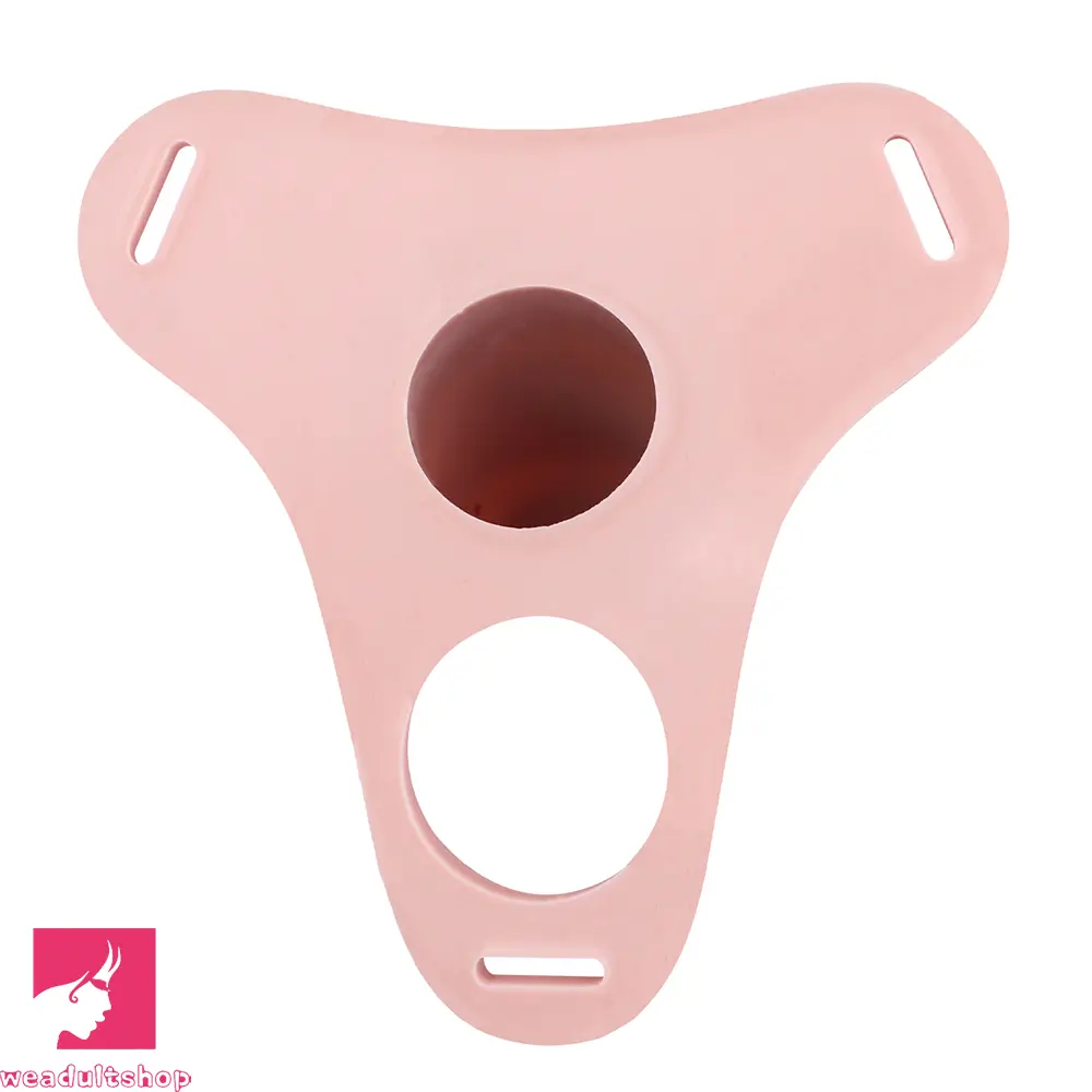 3.54in Silicone Soft Real Penis Cage Strap on Chastity Dildo With Lock