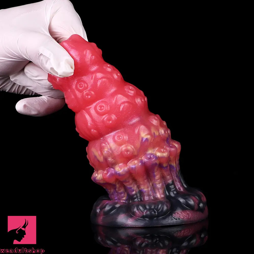 5.83in Fantasy Odd Silicone Soft Cock Dildo Hands-Free Clit Stimulator