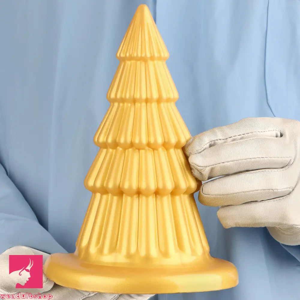 7.67in Christmas Tree Silicone Soft Cock Butt Plug Dildo With Suction Cup
