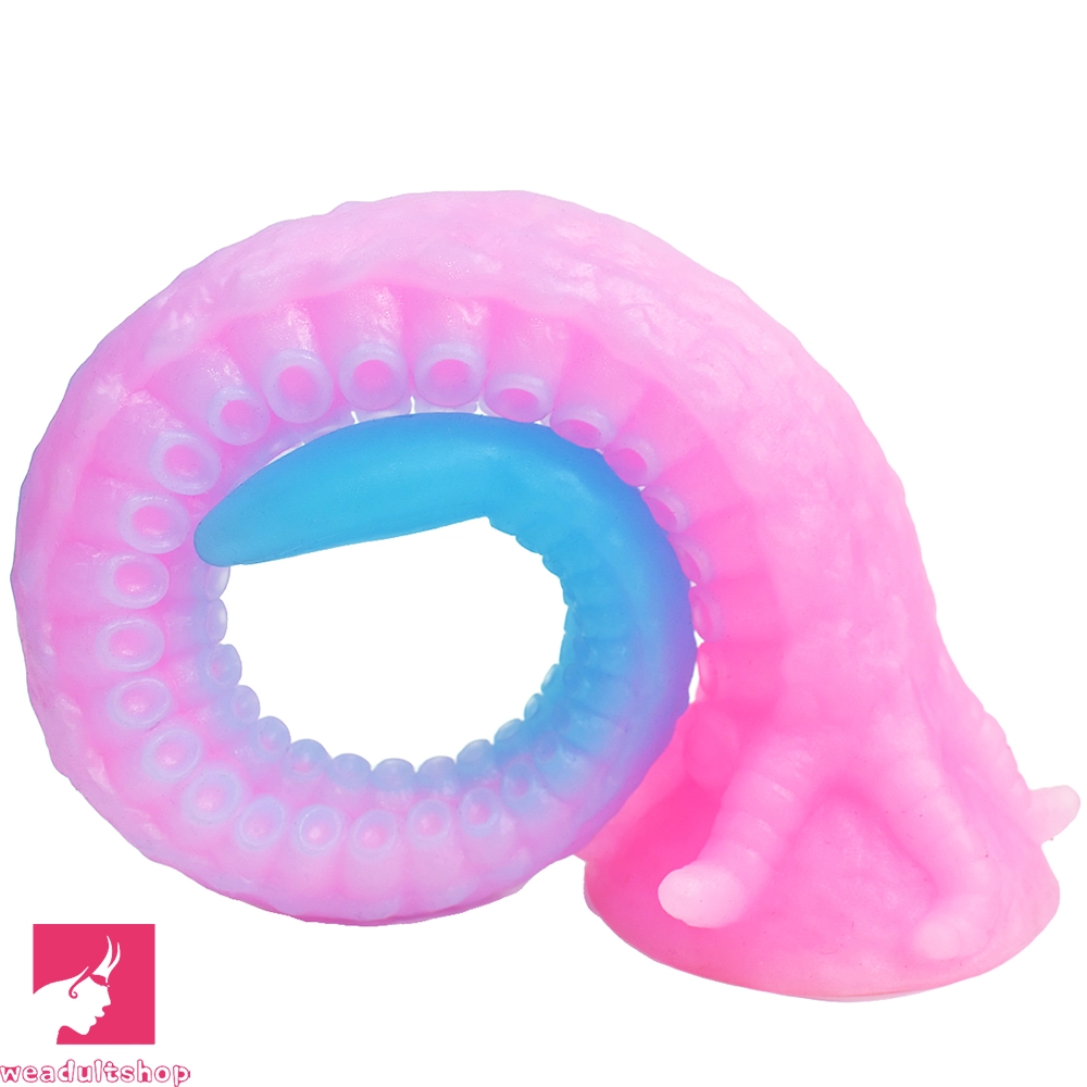 15.1in 17.3in Luminous Silicone Soft Long Big Tentacle Octopus Penis Dildo