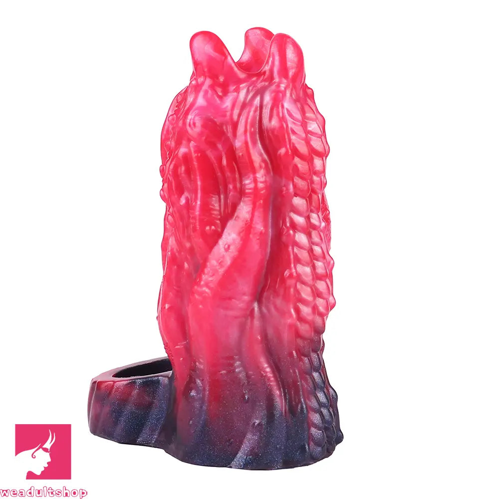 5.19in Octopus Soft Hollow Dildo Built-in keel Vibration Remote Penis Sleeve