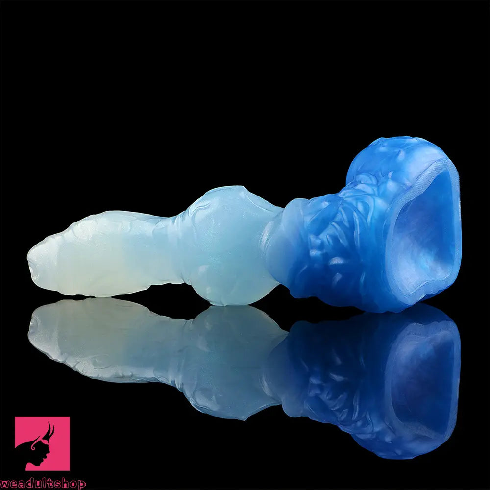 4.56in 5.9in 6.81in 8.07in Dog Knot Silicone Soft Fantasy Cock Anal Dildo