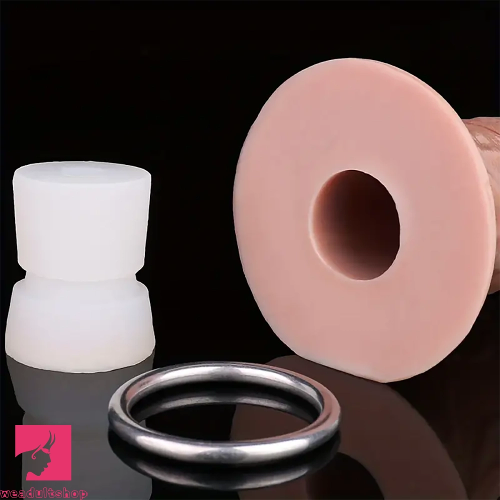 6.57in Silicone Ovipositor Expandable Dildo Realistic Penis Foreskin Tunnel