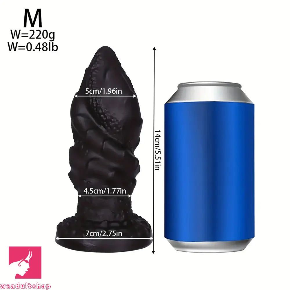 4.4in 5.51in 6.49in 7.67in PVC Anal Plug Odd Spiral Dildo With Suction Cup