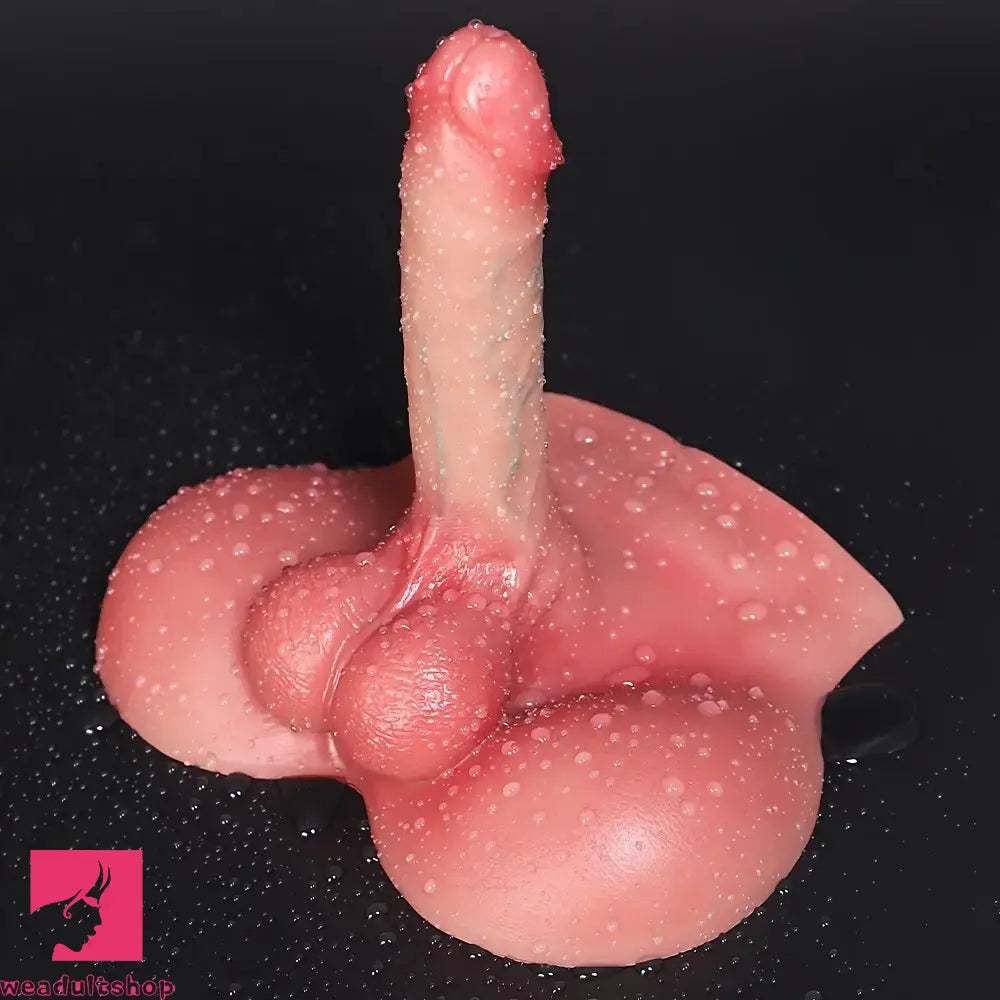 5.71in Dildo With Sex Torso Silicone Female Skin Tone Vaginal Stimulator