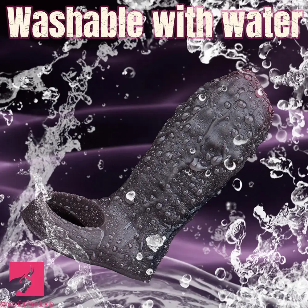 3.7in Super Soft Adult Men Cock Sheath For Couple Dildo Sleeve Cock Toy