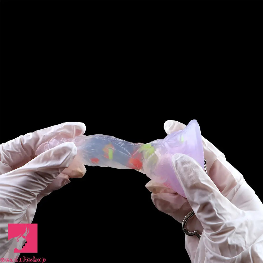 4.72in 5.9in 7.08in 8.66in Silicone Fantasy Soft Women Dildo With Key Chain