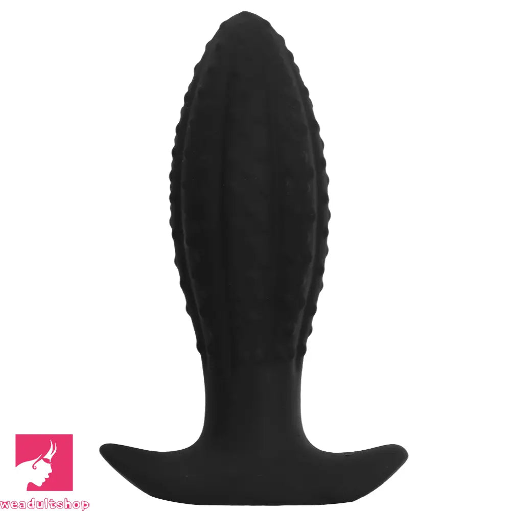 4.52in 5.7in 7.08in Black Bodysafe Ultra-silicone Small Anal Plug Cock Dildo