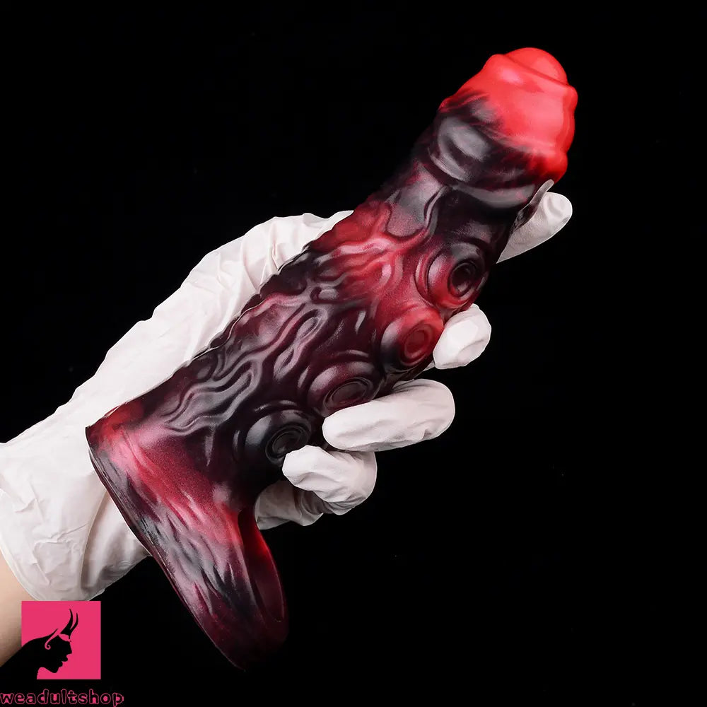 5.98in 7.09in Silicone Tentacle Sleeve Knot Vibrating Hollow Female Dildo