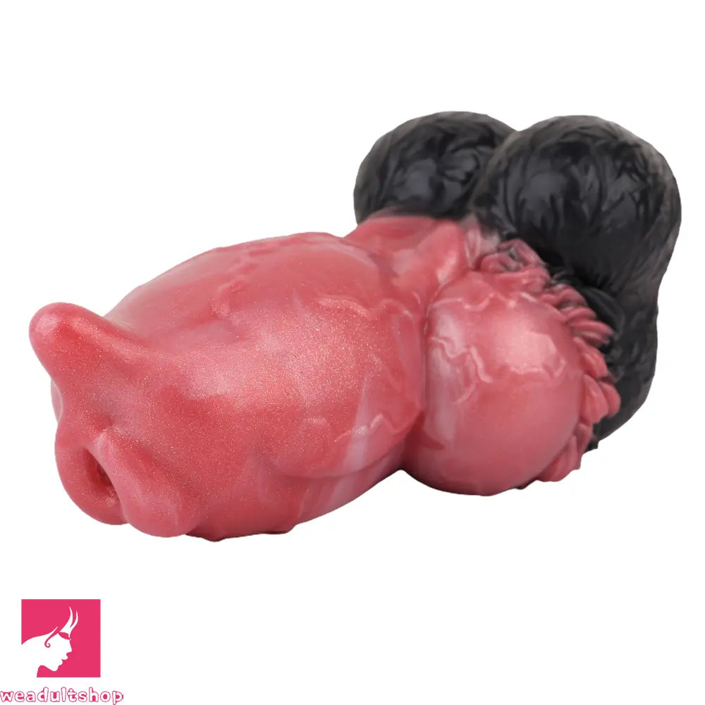 6.88in Dog Knot Dildo Male Masturbator Silicone Soft Fantasy Odd Penis