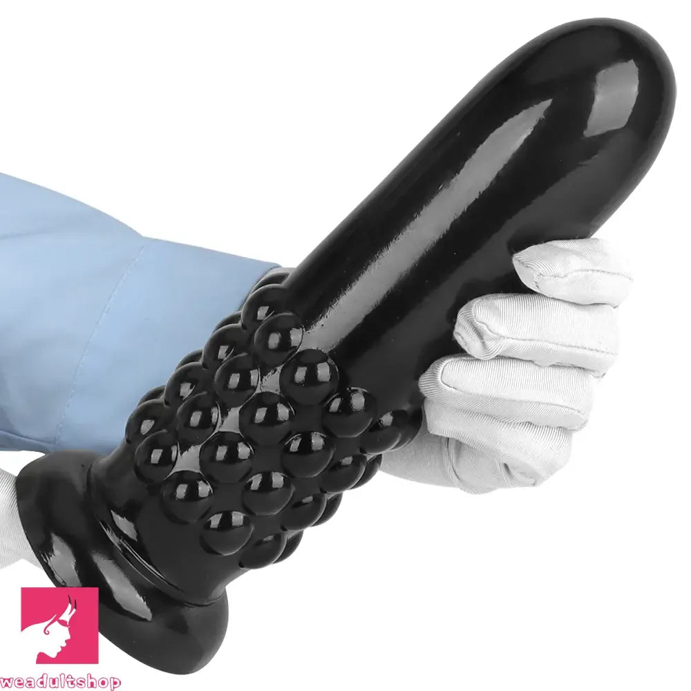 9.84in PVC Spiked Anal Plug Big Black Bold Design Dildo Couples Love Toy