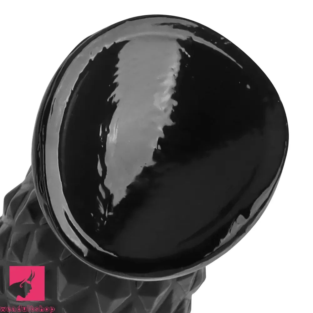 7.48in Black PVC Butt Plug Dildo For Men And Women Sexual Intimate Sex