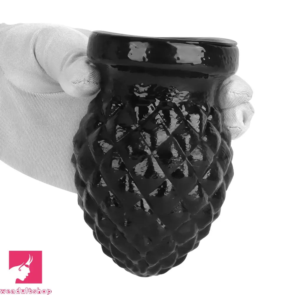 2.95in 4.52in Newbie Black PVC Cock Suction Cup Mini Anal Plug Dildo