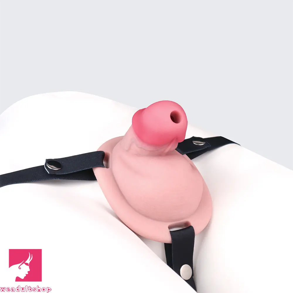 3.34in Real Hollow Chastity Cage Dildo Couple Sex Love Masturbator