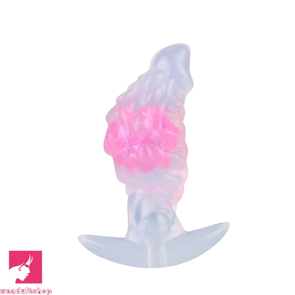 4.53in Fox Tail Wear Anchor Silicone Odd Dildo Butt Plug For BDSM Sex