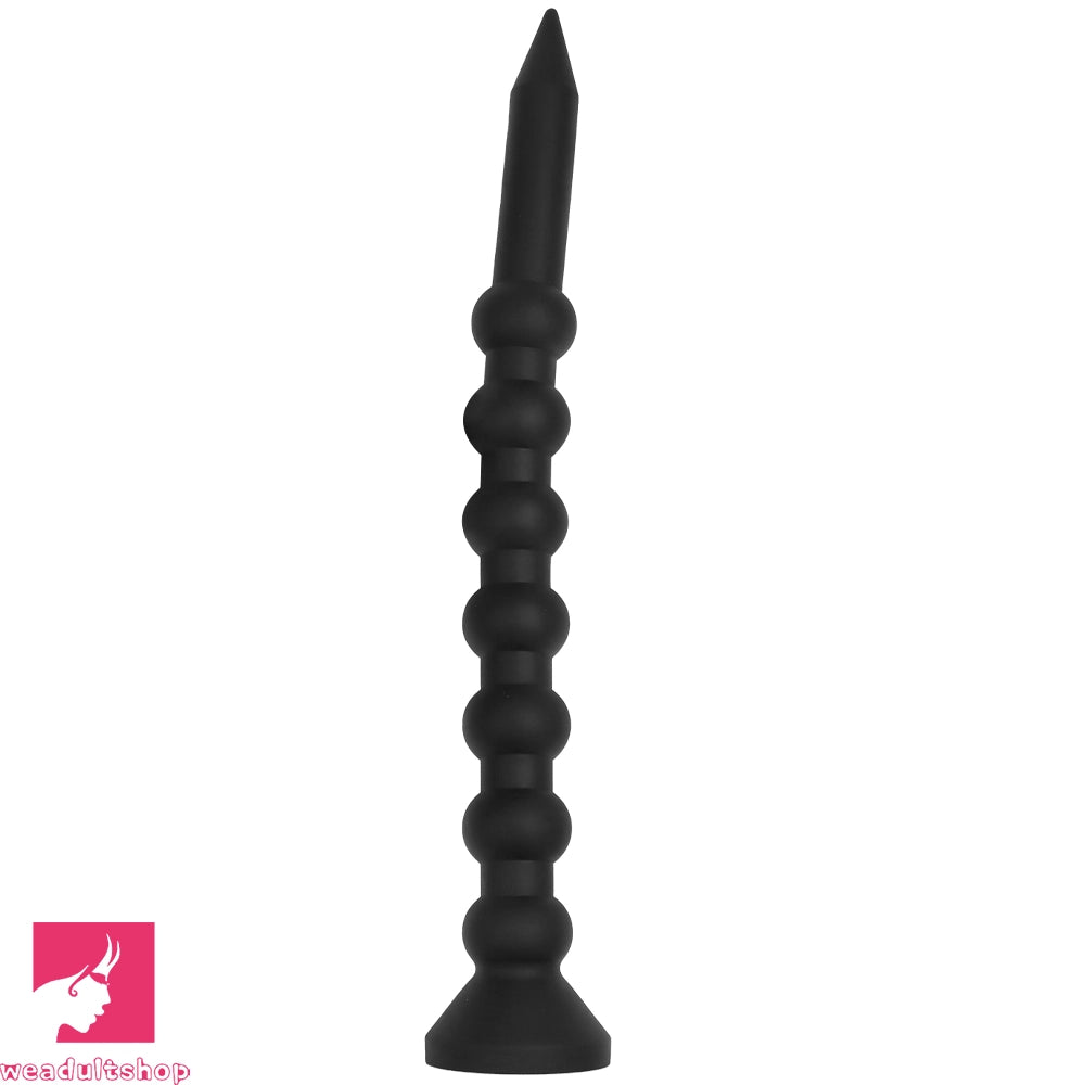 23.62in Soft Seven Beads Expansion Long Deep Huge Anal Plug Cock Dildo