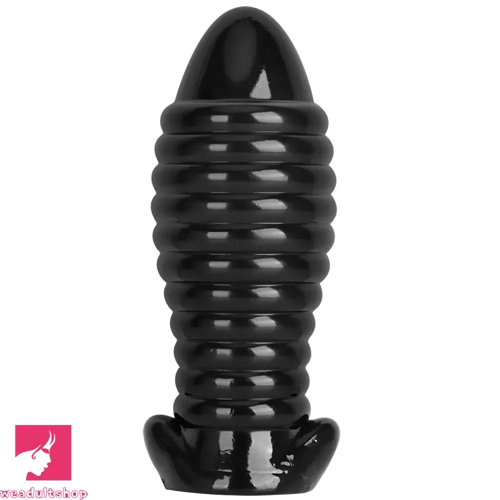 5.11in 7.08in 9.05in Dragon Egg Thread PVC Black Toy Big Butt Plug Dildo