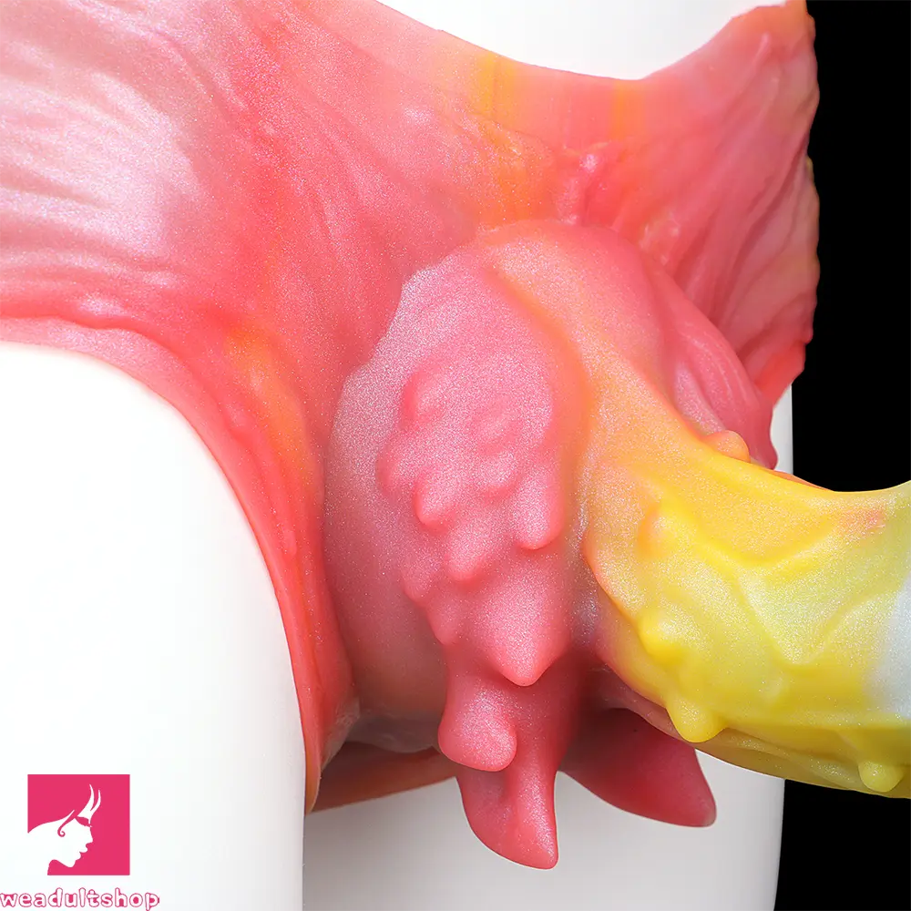 9.37in Spiked Odd Monster Strap on Dildo Silicone Soft Hollow Cock Dildo