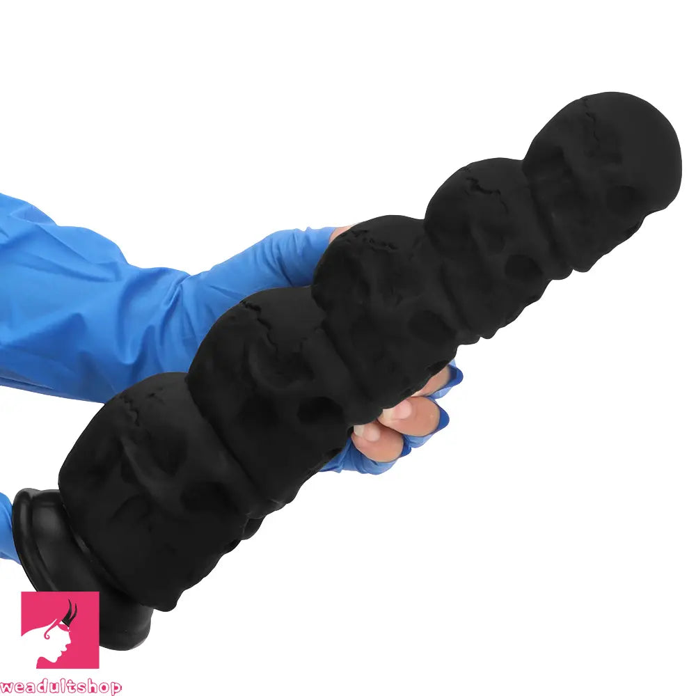12in Silicone Skull Giant Penis Thick Huge Anal Plug Dildo For Anal Love