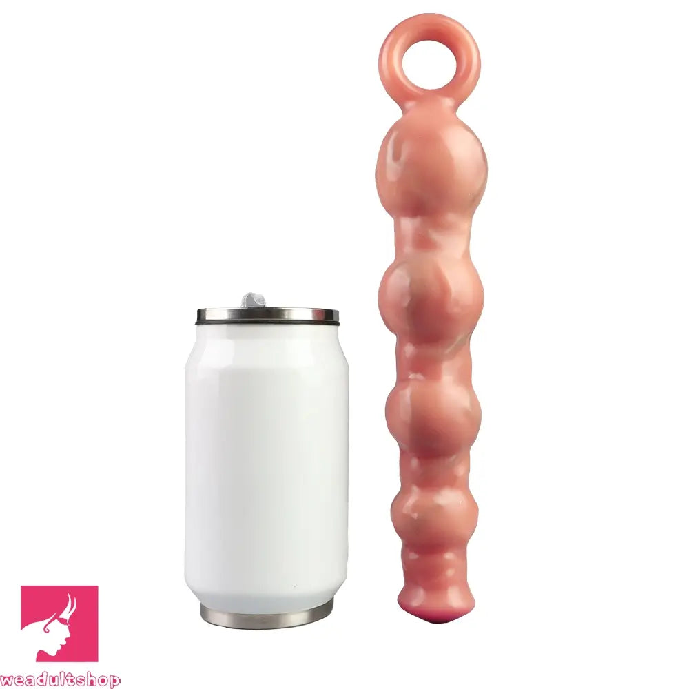 10.5in Big Vibrating Silicone Pulling Beads G Spot Horse Dildo With 3 Motors