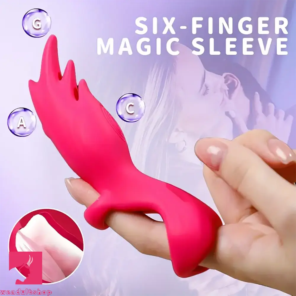 5.31in Vibrating Finger Small Silicone Vibrator For G-spot Clitoral Sex