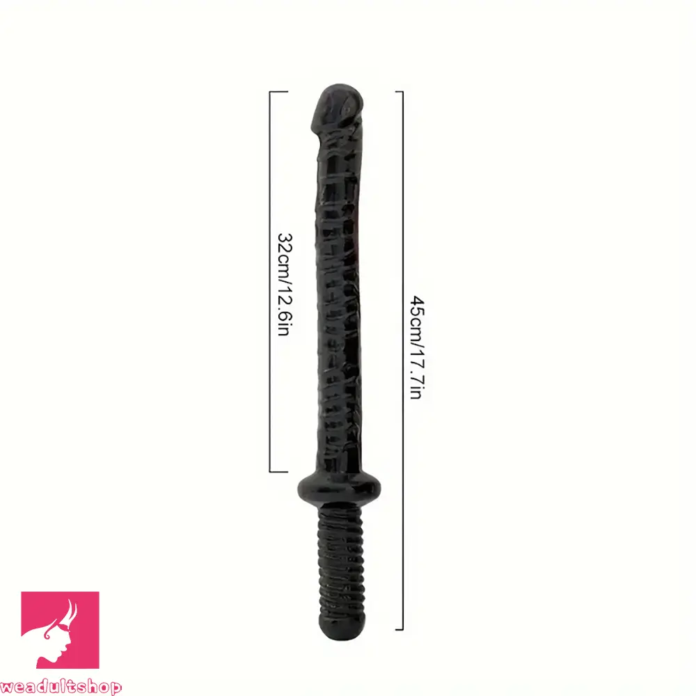 17.7in Super Big Long Sword Dildo With Handle Adult Sex Toy For Clit