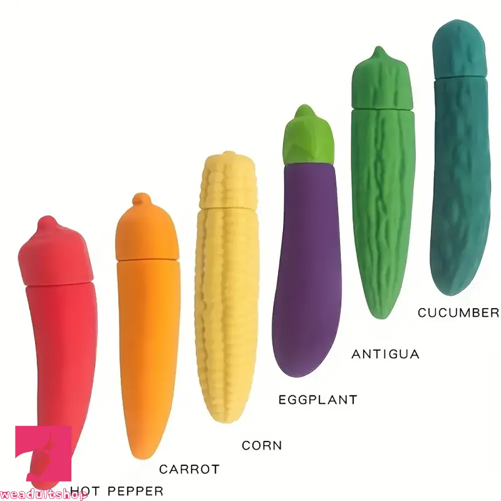 4.41in 4.72in Vegetable Shape Small Vibrating Dildo For Prostate