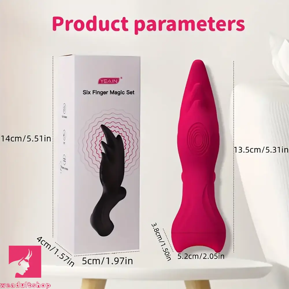 5.31in Vibrating Finger Small Silicone Vibrator For G-spot Clitoral Sex
