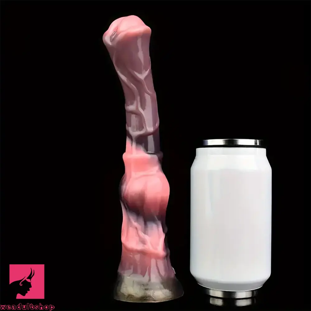 9.84in Colorful Soft Silicone Animal Horse Dildo For Men Women Toy