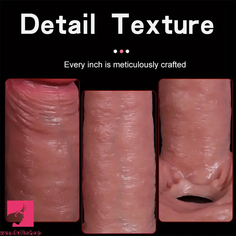 4.33in 5.31in 6.69in Soft Silicone Reusable Lifelike Real Sleeve Dildo