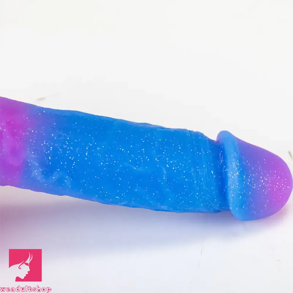 9.37in Rose Gradient Starry Sky Big Male Dildo For Stimulation Sex