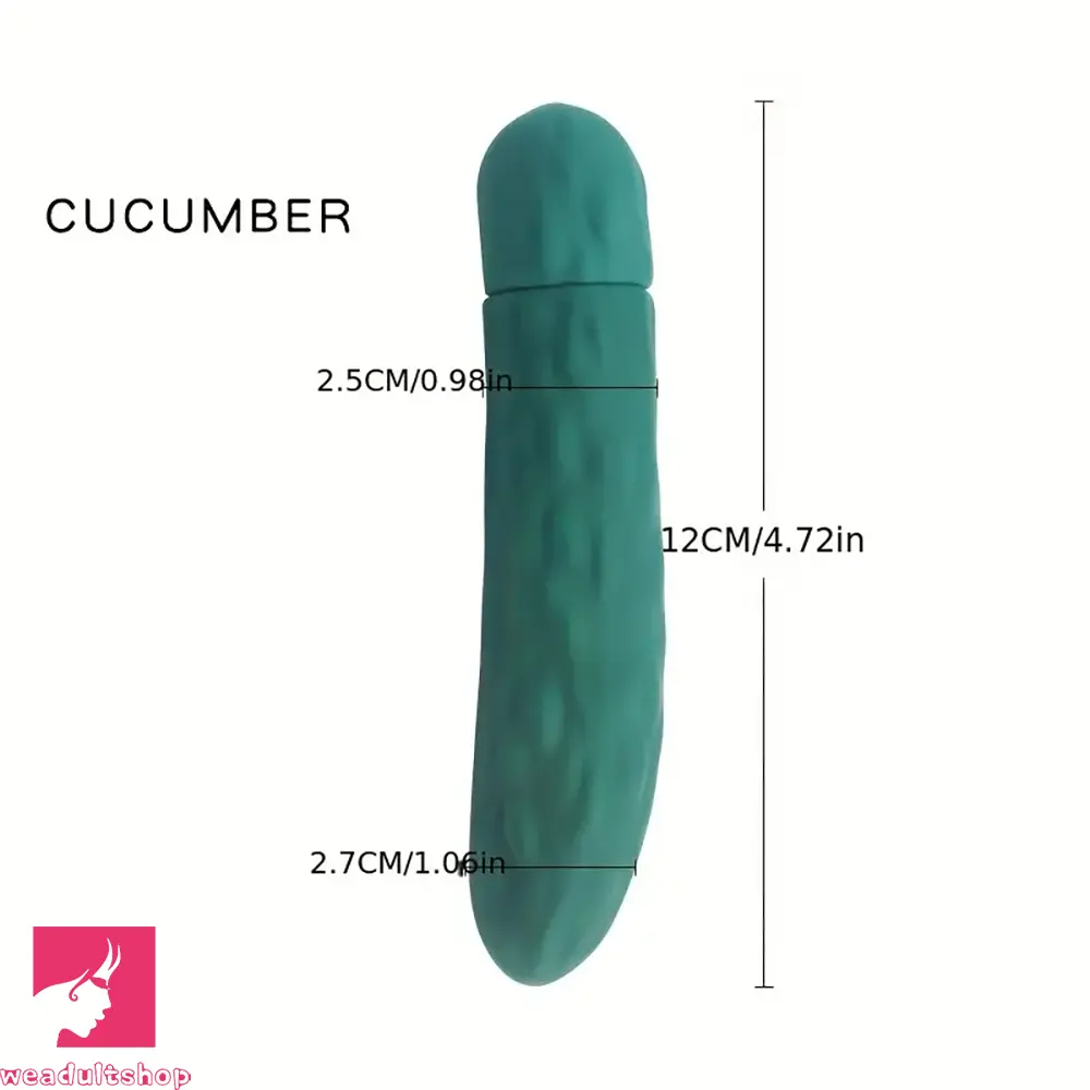 4.41in 4.72in Vegetable Shape Small Vibrating Dildo For Prostate
